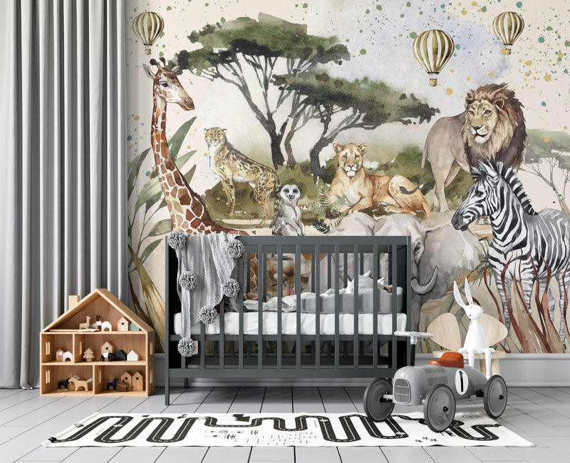 Boho Safari Wall Mural