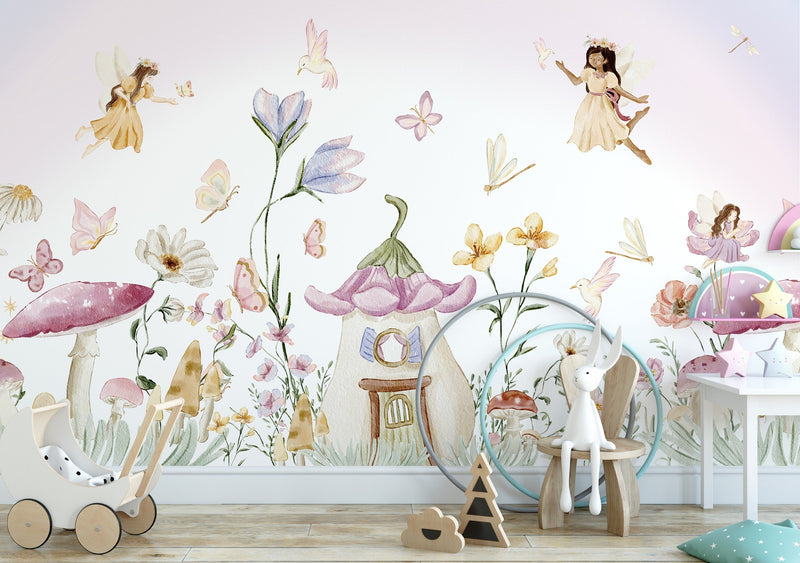 Fairy Mural Wallpaper, Secret Garden Wallpaper