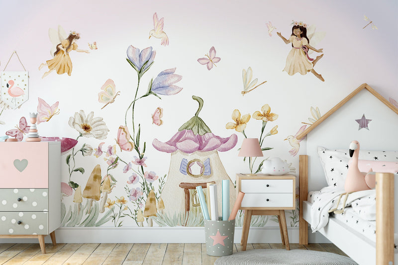 Fairy Mural Wallpaper, Secret Garden Wallpaper