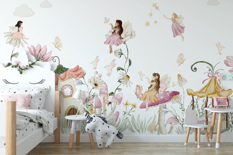 Fairy Mural Wallpaper, Secret Garden Wallpaper