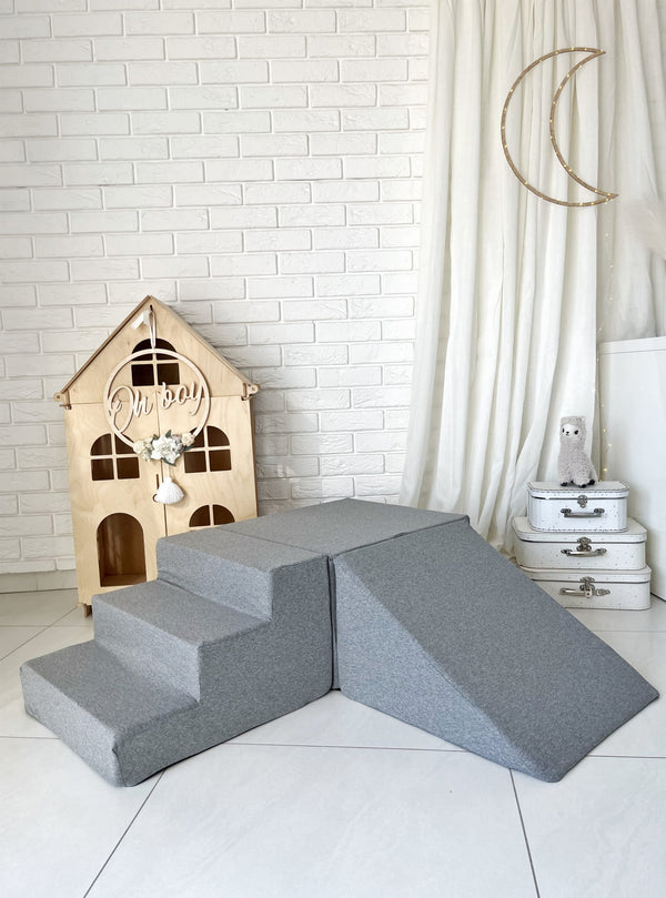 Monio - Cotton Foam Soft Play - 3 Elements - Dark Grey