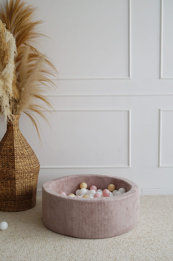 Monio - Dirty Pink Corduroy Ball Pit + Balls (colour of your choice)