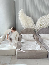 Monio - Toddler Bed - Boucle White