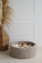 Monio - Beige Corduroy Ball Pit + Balls (colour of your choice)