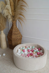 Monio - Cream Corduroy Ball Pit + Balls (colour of your choice)