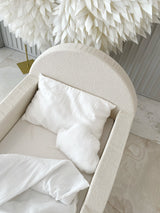 Monio - Single Bed - Boucle Cream