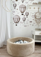 Monio - Plush Ball Pit + 200 Balls (colour of your choice) - Beige