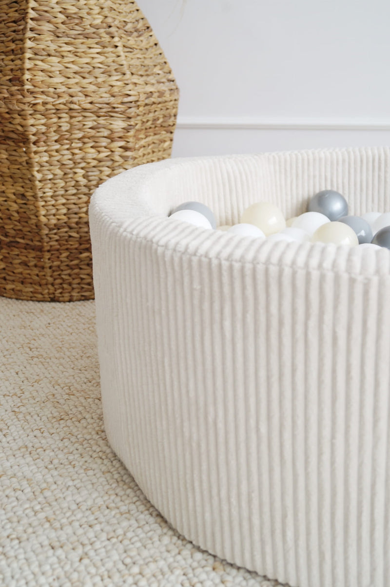 Monio - Cream Corduroy Ball Pit + Balls (colour of your choice)