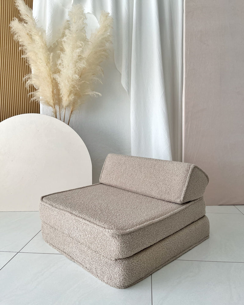 Boucle Flip Chair-Beige