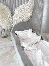 Monio - Single Bed - Boucle Grey