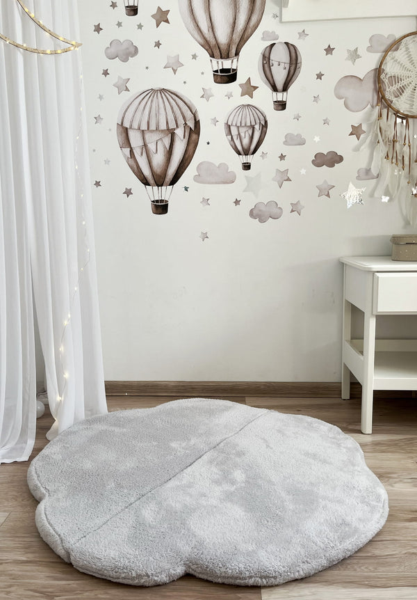 Cloud Plush Playmat-Light Grey