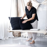 Knitted Cushion | CHARCOAL