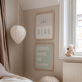 Let's Read - Stripy Edition - Fine Art Print