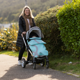 BlinkyWarm - Universal All Season Buggy Rain Cover / Footmuff - Seafoam Blue