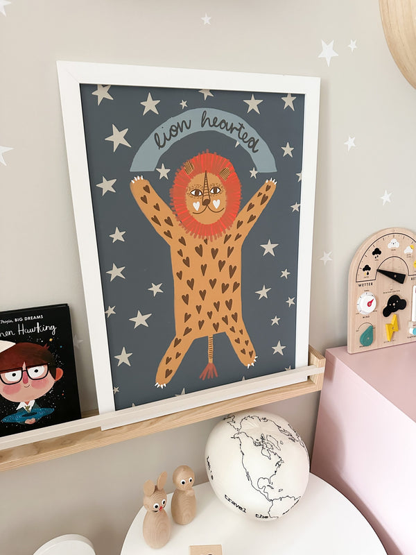 ‘Lionhearted’ – Kids Wall Art Print