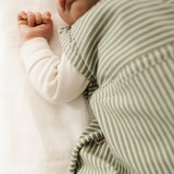 Merino Kids Go Go Sleeping Bag - All Seasons - Olive Stripe