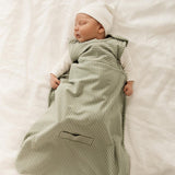 Merino Kids Go Go Sleeping Bag - All Seasons - Olive Stripe