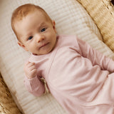 Merino Kids Merino Wrap Onepiece - Cloud Pink