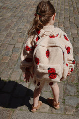 Konges Slojd - Jody Teddy Backpack - Ladybug Sand