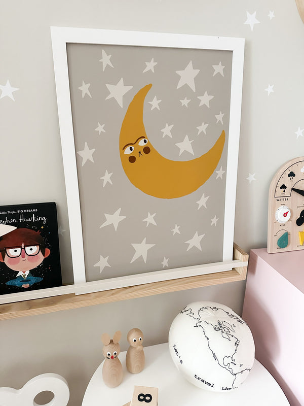 The Moon - Kids Wall Art Print