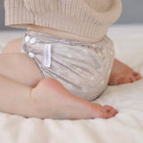 One Size Reusable Cloth Nappy Wrap - Dusty Blue