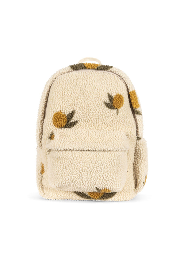 Konges Slojd - Jody Teddy Backpack - Mon Grand Citron Sage