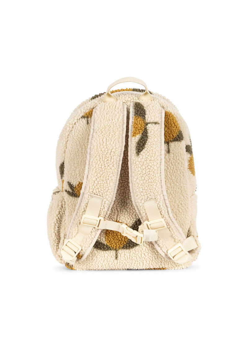 Konges Slojd - Jody Teddy Backpack - Mon Grand Citron Sage