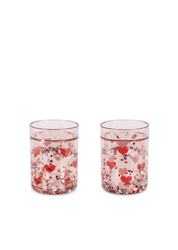 Konges Slojd - 2 Glitter Cups - Heart