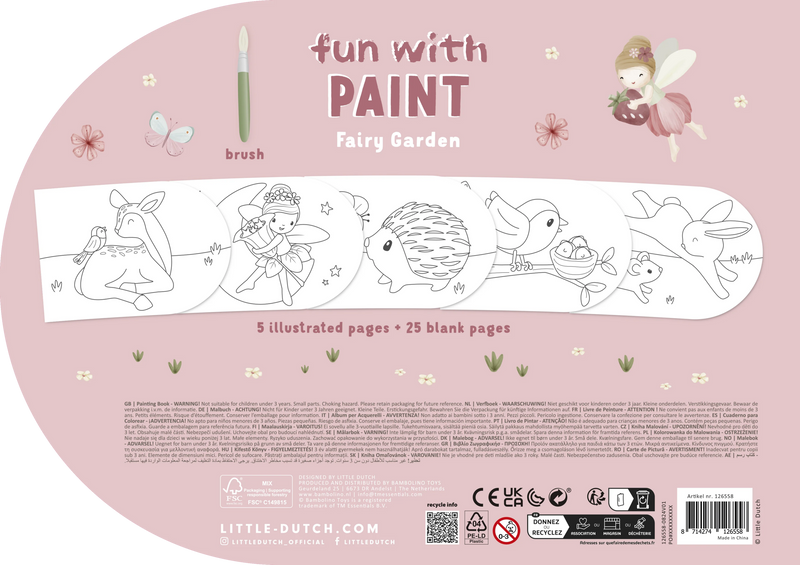 Little Dutch - Painting Book - Fairy Garden