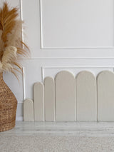 Monio - Upholstered Wall Panel Fence - Cream Boucle