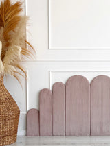 Monio - Upholstered Wall Panel Fence - Pink Corduroy