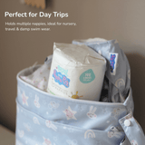 Peppa Pig Grab & Go Nappy Wet Bag - George Pig | Sage