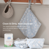 Peppa Pig Grab & Go Nappy Wet Bag - George Pig | Sage