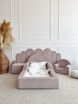 Monio - Children's Bed - Corduroy Pink