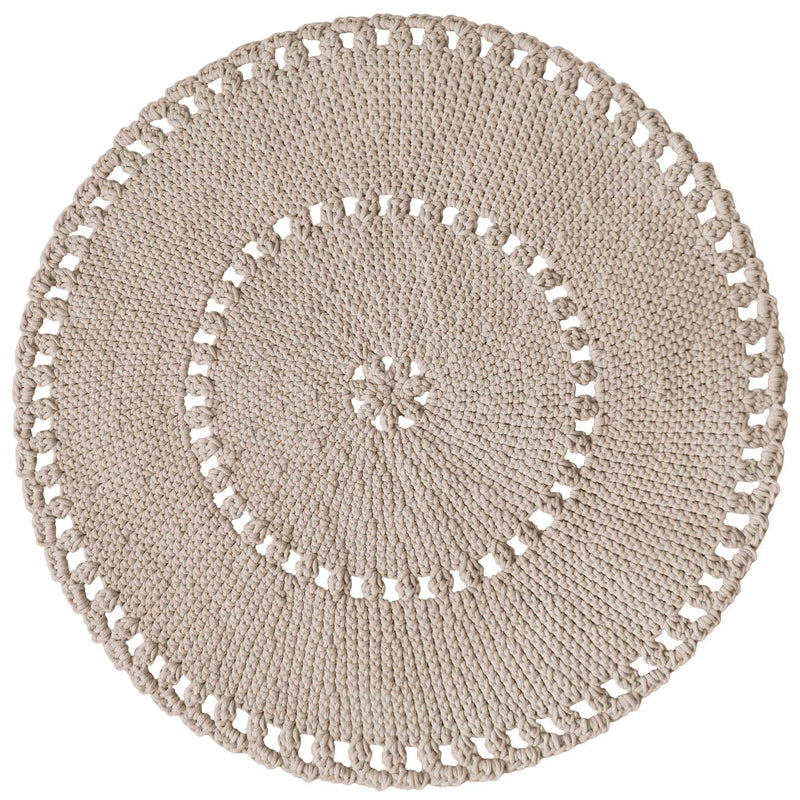 Crochet BOHO Rug | BEIGE