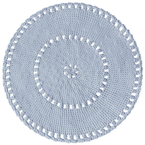 Crochet BOHO Rug | BABY BLUE