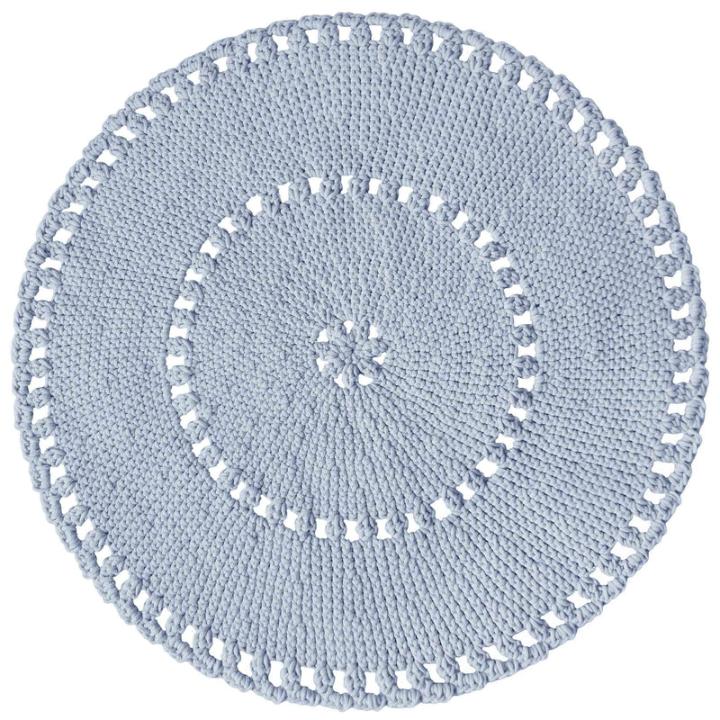 Crochet BOHO Rug | BABY BLUE