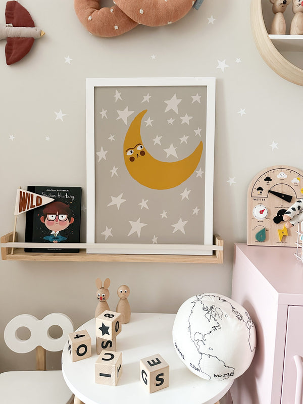 The Moon - Kids Wall Art Print