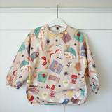 Long Sleeved Baby Bib - Snack Time