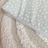 Anti-Roll Wedge Changing Mat - Sage Green Spotty Print