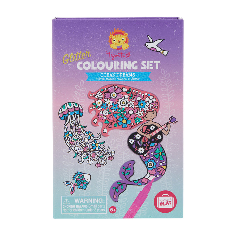 Glitter Colouring Set - Ocean Dreams