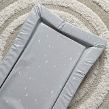 Standard Changing Mat - Grey-green moon and stars Print