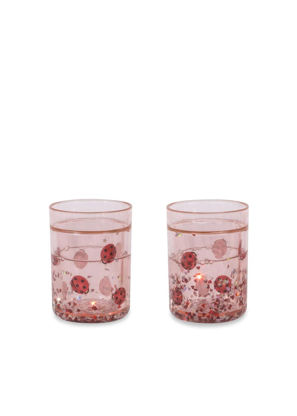 Konges Slojd - 2 Glitter Cups - Ladybug Glitter