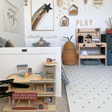 Triangle Playmat Set in White