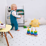 Triangle Playmat Set in White