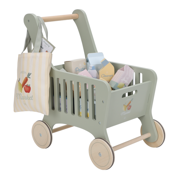 Little Dutch - Wooden Shopping Cart