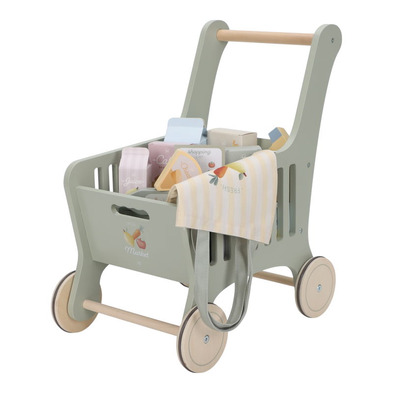 Little Dutch - Wooden Shopping Cart