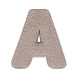 Betty's Home Mocha Boucle Alphabet Cushion