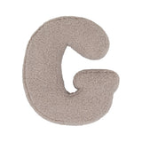 Betty's Home Mocha Boucle Alphabet Cushion