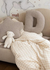 Betty's Home Mocha Boucle Alphabet Cushion